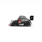 Lot57Supplies Diecast Shop Demon King Auto Q-Version RWB 930 diecast car in black and white Bone Dragon livery