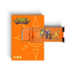 Lot57Supplies Diecast Shop CC H300 Digimon flatbed transport trailer in 1:64 scale with orange graphic design