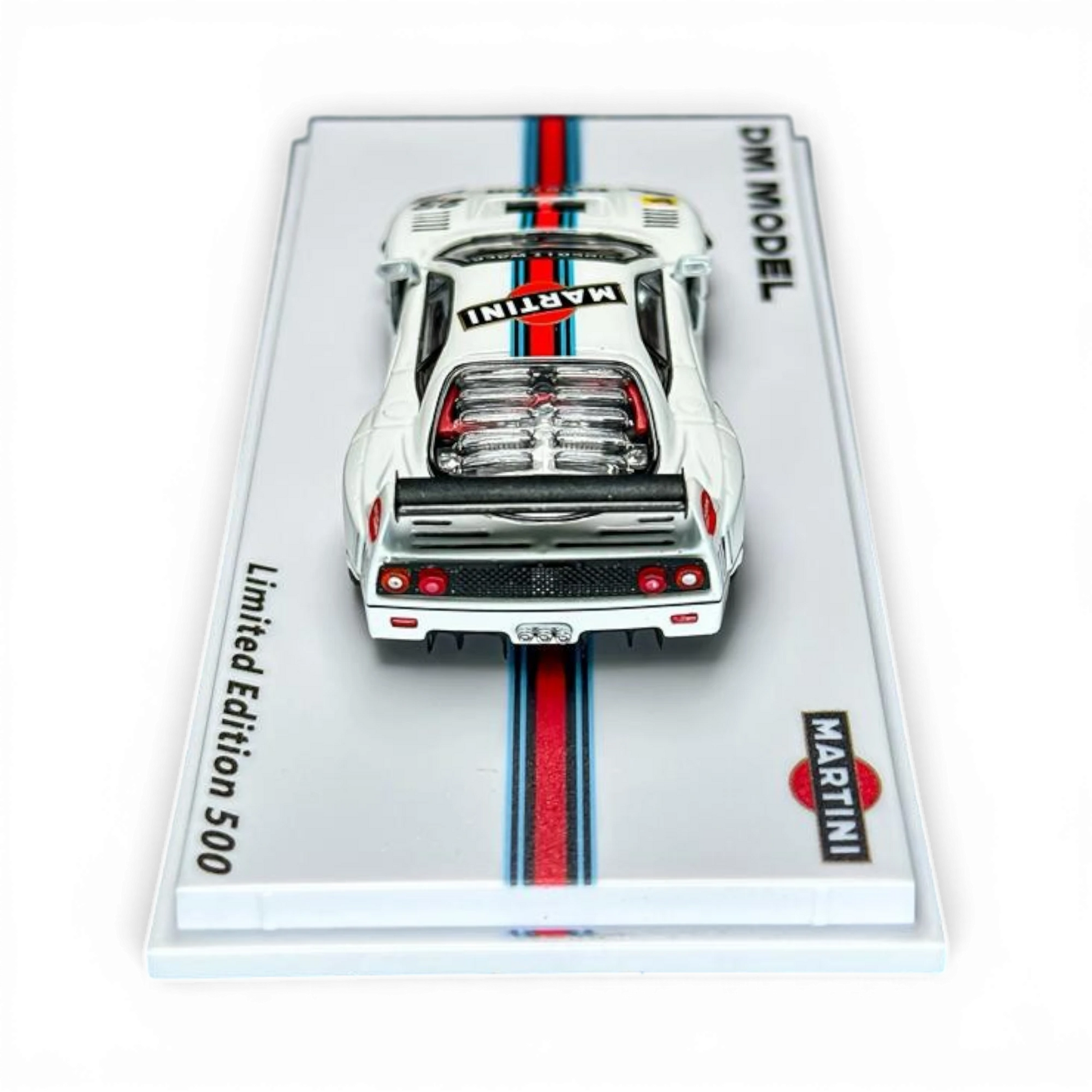 Lot57Supplies Diecast Shop 1:64 scale white DM Model Liberty Walk F40 with Martini livery and widebody kit.