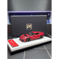 Lot57Supplies Diecast Shop DMY Ferrari 812C matte red 1:64 scale model car with opening hood on display base