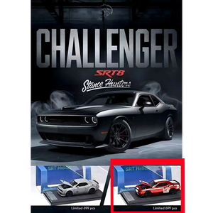 Lot57Supplies Diecast Shop Stance Hunters Dodge Challenger SRT8 Hellcat Super Bee limited edition 1:64 scale model car