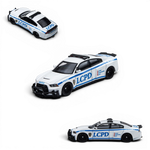 Lot57Supplies Diecast Shop TimeMicro Dodge Charger Brawler LCPD police car model in 1:64 scale with white livery