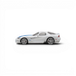 Lot57Supplies Diecast Shop 1:64 scale CM Model Dodge Viper in stone white with blue racing stripes.