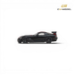 Lot57Supplies Diecast Shop 1:64 scale CM Model Dodge Viper ACR in black with red racing stripes, side profile view.