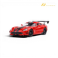 Lot57Supplies Diecast Shop transparent red 1:64 scale diecast Dodge Viper ACR with black racing stripes and rear spoiler.