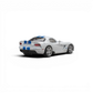 Lot57Supplies Diecast Shop 1:64 scale CM Model Dodge Viper in stone white with blue racing stripes.