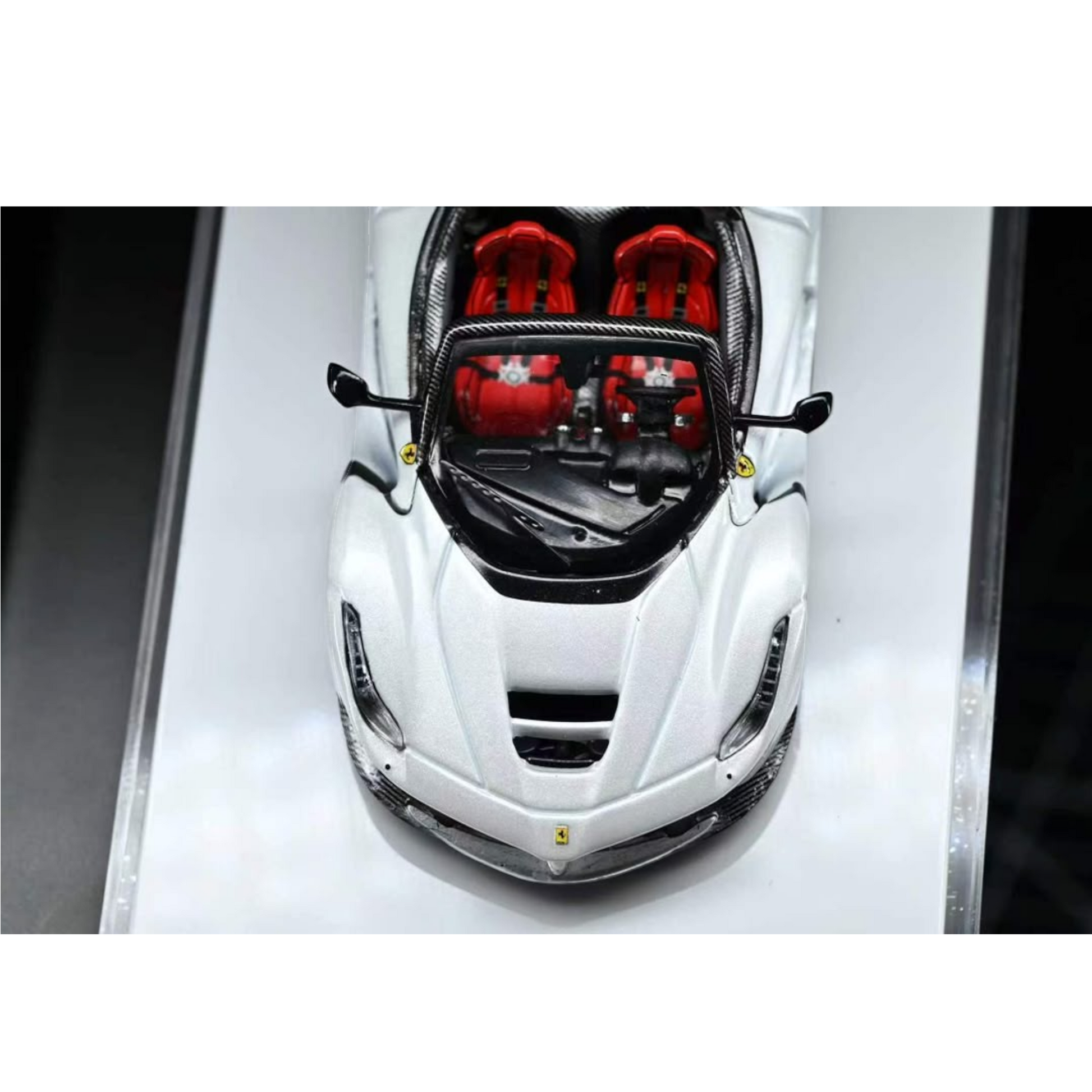 Lot57Supplies Diecast Shop 1:64 scale Street Buster F150 Aperta supercar in Bianco Avus white with red interior