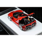 Lot57Supplies Diecast Shop 1:64 scale Street Buster Supercar F150 diecast model in Rosso Corsa with open engine bay