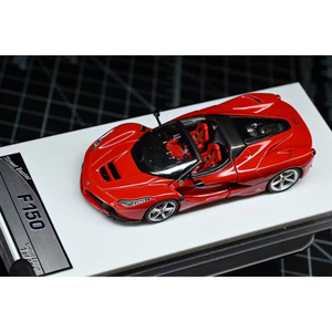Lot57Supplies Diecast Shop 1:64 scale Street Buster F150 supercar in Rosso Corsa red with a matching red interior.