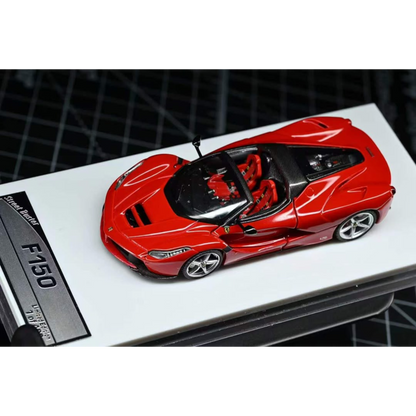 Lot57Supplies Diecast Shop 1:64 scale Street Buster F150 supercar in Rosso Corsa red with a matching red interior.