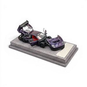 Lot57Supplies Diecast Shop 1:64 scale purple chameleon paint diecast F40 model with full-open doors and hood.