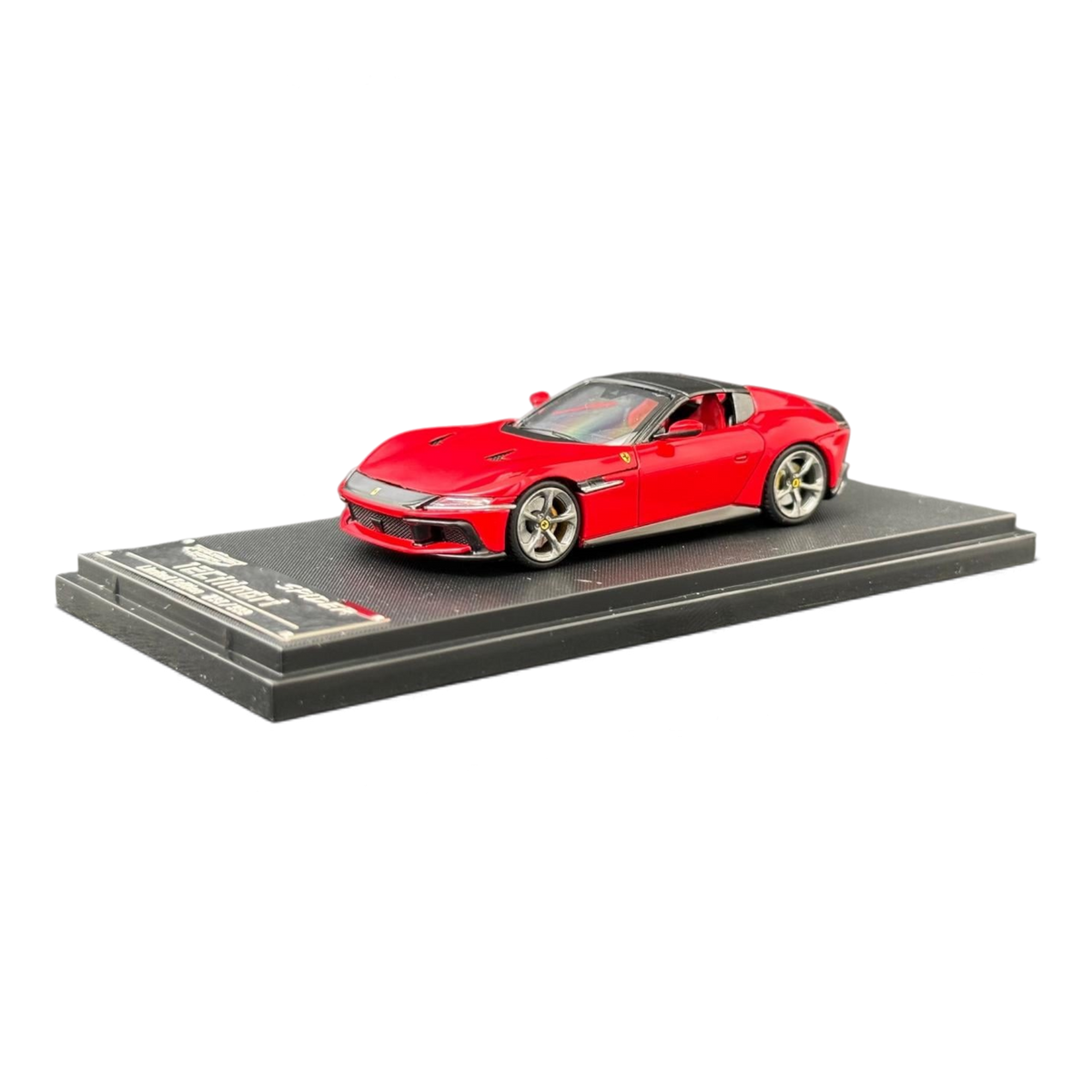 Lot57Supplies Diecast Shop Phantom Knight 1:64 scale diecast Ferrari 12Cilindri Spider in Rosso Corsa red on display