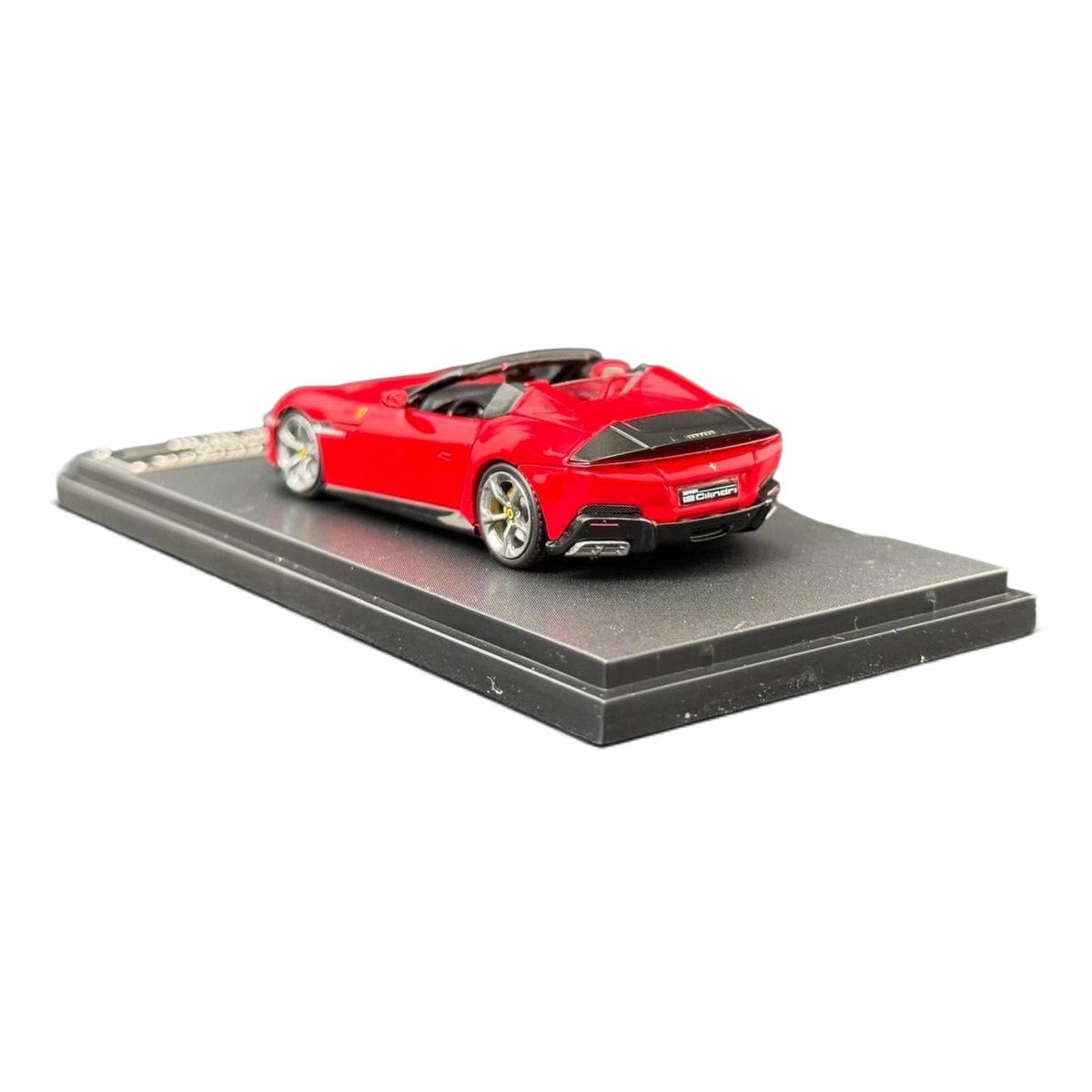Lot57Supplies Diecast Shop Phantom Knight 1:64 scale red Ferrari 12Cilindri Spider diecast model car on display base