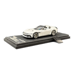 Lot57Supplies Diecast Shop Phantom Knight 1:64 scale white Ferrari 12Cilindri Spider diecast model car on display base