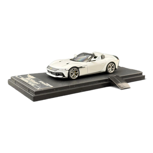 Lot57Supplies Diecast Shop Phantom Knight 1:64 scale white Ferrari 12Cilindri Spider diecast model car on display base
