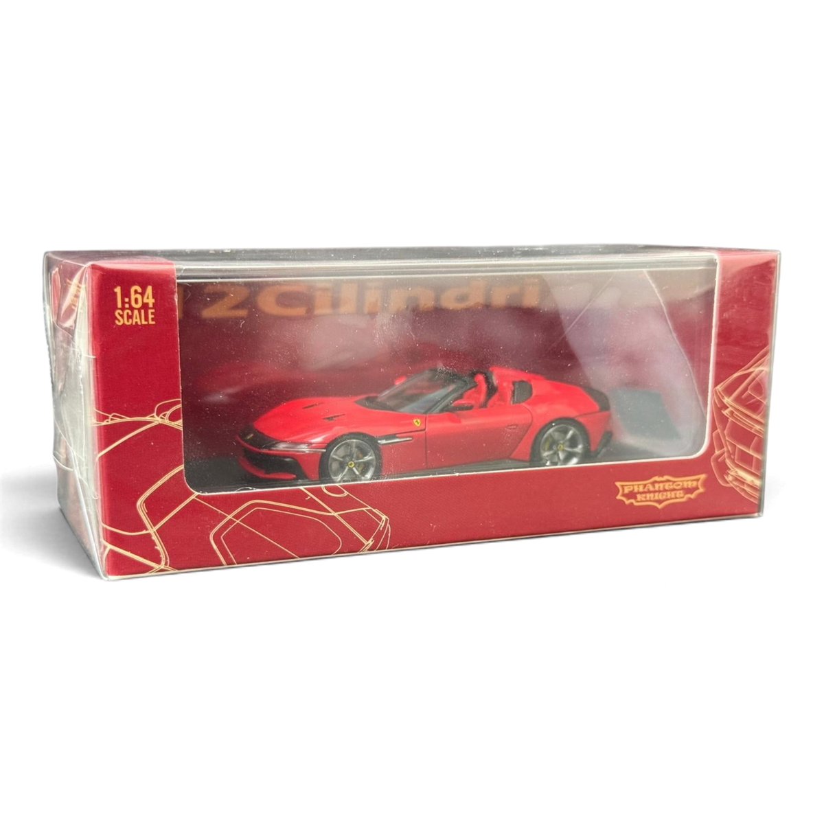 Lot57Supplies Diecast Shop Phantom Knight 1:64 scale Ferrari 12Cilindri Spider diecast model in Rosso Corsa red