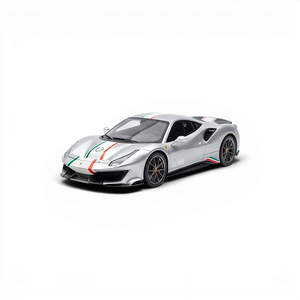Lot57Supplies Diecast Shop TOC × EDM Ferrari 488 Champion 1:64 scale resin model car in Nürburgring Silver