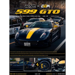 Lot57Supplies Diecast Shop WAM x EDM 1:64 scale resin Ferrari 599 GTO in dark blue with a yellow racing stripe