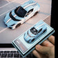 Lot57Supplies Diecast Shop GLAMCRAFT Ferrari 812 Competizione 1:64 scale diecast model in light blue with white stripes