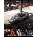 Lot57Supplies Diecast Shop 1:64 scale Strive Glow & Dmy Ferrari F12 TDF resin model car in Grigio Ferro grey
