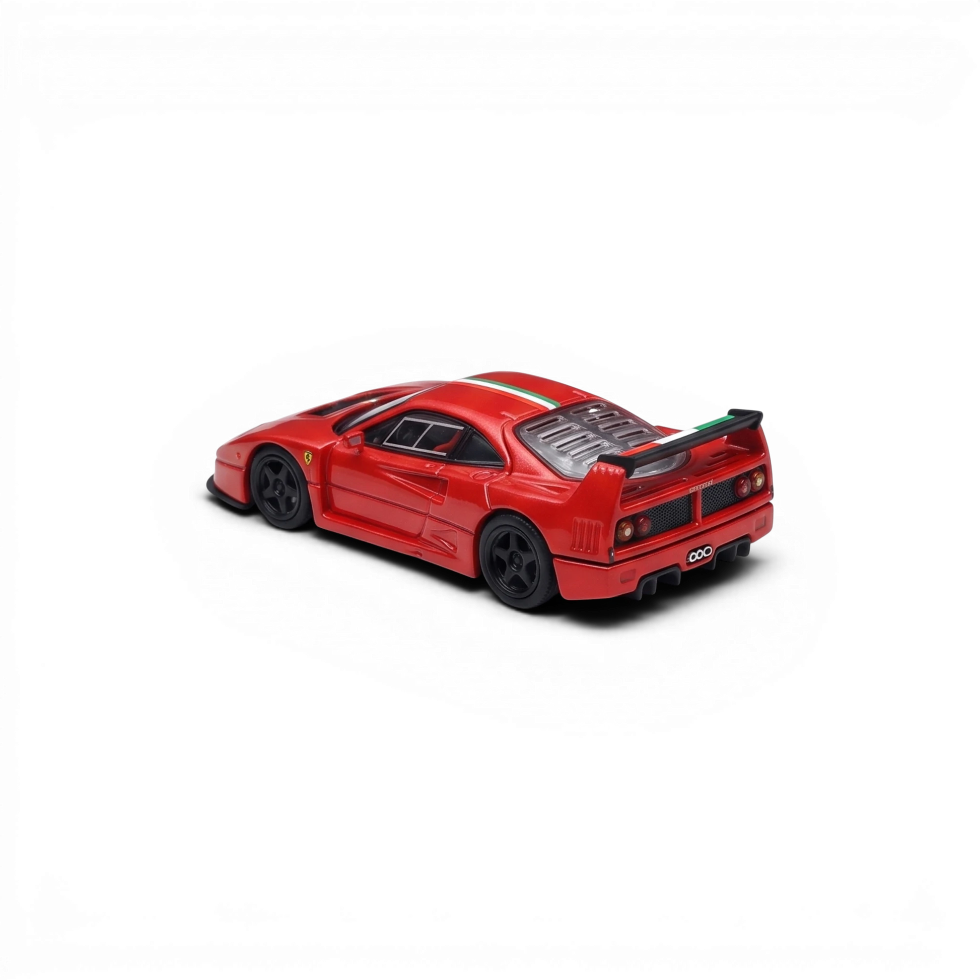 Lot57Supplies Diecast Shop Stance Hunters 1:64 scale red Ferrari F40 LM diecast model car with Italian stripe