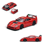 Lot57Supplies Diecast Shop Stance Hunters Ferrari F40 LM 1:64 scale diecast model in red with Italian stripe livery