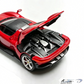 Lot57Supplies Diecast Shop Artisan Models 1:64 scale metallic red Ferrari SP3 diecast car with open engine bay