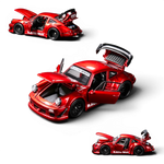 Lot57Supplies Diecast Shop FG RWB 930 1:64 scale diecast car in transparent red with opening doors and engine bay.
