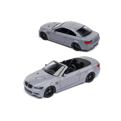 Lot57Supplies Diecast Shop FINE MODEL M3 E93 1:64 scale diecast car in cement gray with black wheels