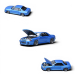 Lot57Supplies Diecast Shop Focal Horizon 1:64 scale metal blue Nissan Skyline R32 GT-R modified diecast model car