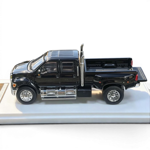 Lot57Supplies Diecast Shop MK Miniatures 1:64 scale Ford F650 Super Duty diecast truck in agate black with open tailgate