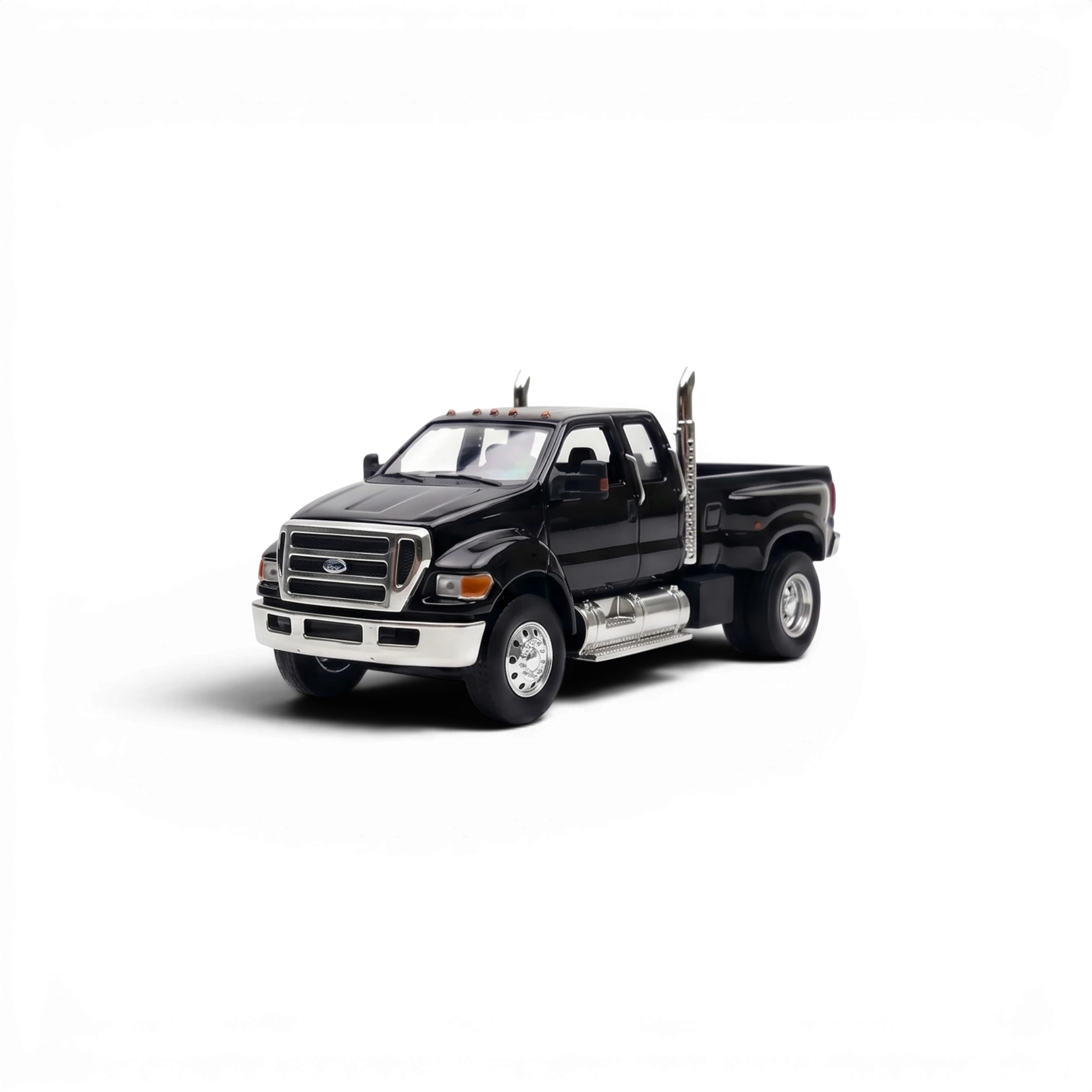 Lot57Supplies Diecast Shop MK Miniatures 1:64 scale diecast Ford F650 Super Duty truck in Agate Black with chrome trim