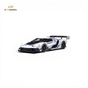 Lot57Supplies Diecast Shop 1:64 scale CM Model Ford GT Mk IV in Frozen White and SonicBlue Pearl J-1 Prototype livery