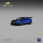 Lot57Supplies Diecast Shop 1:64 scale CM Model Ford GTD in lightning blue with a vivid black hood and rear wing