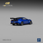 Lot57Supplies Diecast Shop 1:64 scale CM Model Ford GTD in lightning blue with a vivid black hood and rear spoiler