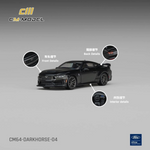 Lot57Supplies Diecast Shop 1:64 scale CM Model Ford Mustang Dark Horse in shadow black with detailed interior and trim