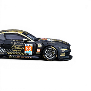 Lot57Supplies Diecast Shop 1:64 scale EA Elowen Ford Mustang GT3 race car in black and gold livery with number 88