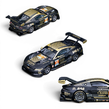 Lot57Supplies Diecast Shop 1:64 scale EA Elowen Ford Mustang GT3 race car in black and gold with number 88 livery