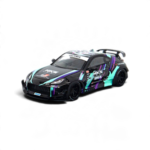Lot57Supplies Diecast Shop 1:64 scale Fuji Toyota GR86 diecast model with Rocket Bunny wide-body kit and HKS livery.