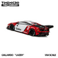 Lot57Supplies Diecast Shop 1:64 scale TimeMicro x PSC DESIGN Gallardo Lazer diecast car in red and white livery