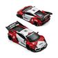 Lot57Supplies Diecast Shop 1:64 scale TimeMicro x PSC DESIGN Gallardo Lazer diecast car in red and white livery