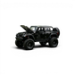 Lot57Supplies Diecast Shop GCD Jeep Wrangler Rubicon 1:64 scale black alloy diecast model with hood open.