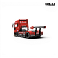 Lot57Supplies Diecast Shop GCD 1:64 scale red and black LBWK Super Silhouette UD heavy-duty diecast tractor model.