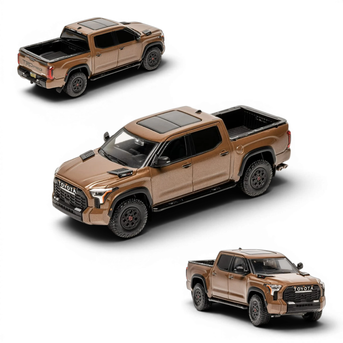 Lot57Supplies Diecast Shop GCD 1:64 scale dark brown Toyota Tundra TRD Pro diecast model truck