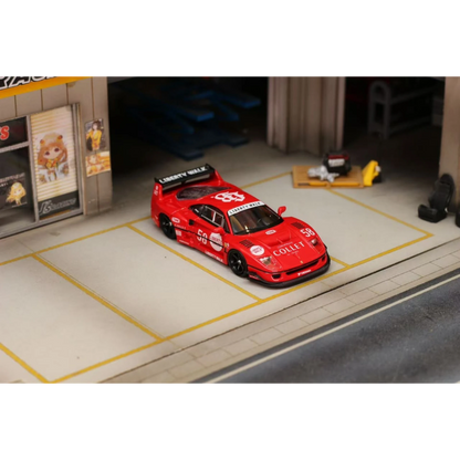 Lot57Supplies Diecast Shop GHOST PLAYER LBWK F40 red diecast model car in 1:64 scale with racing decals