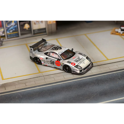 Lot57Supplies Diecast Shop GHOST PLAYER 1:64 scale LBWK F40 diecast model car in clear varnish with number 58 livery