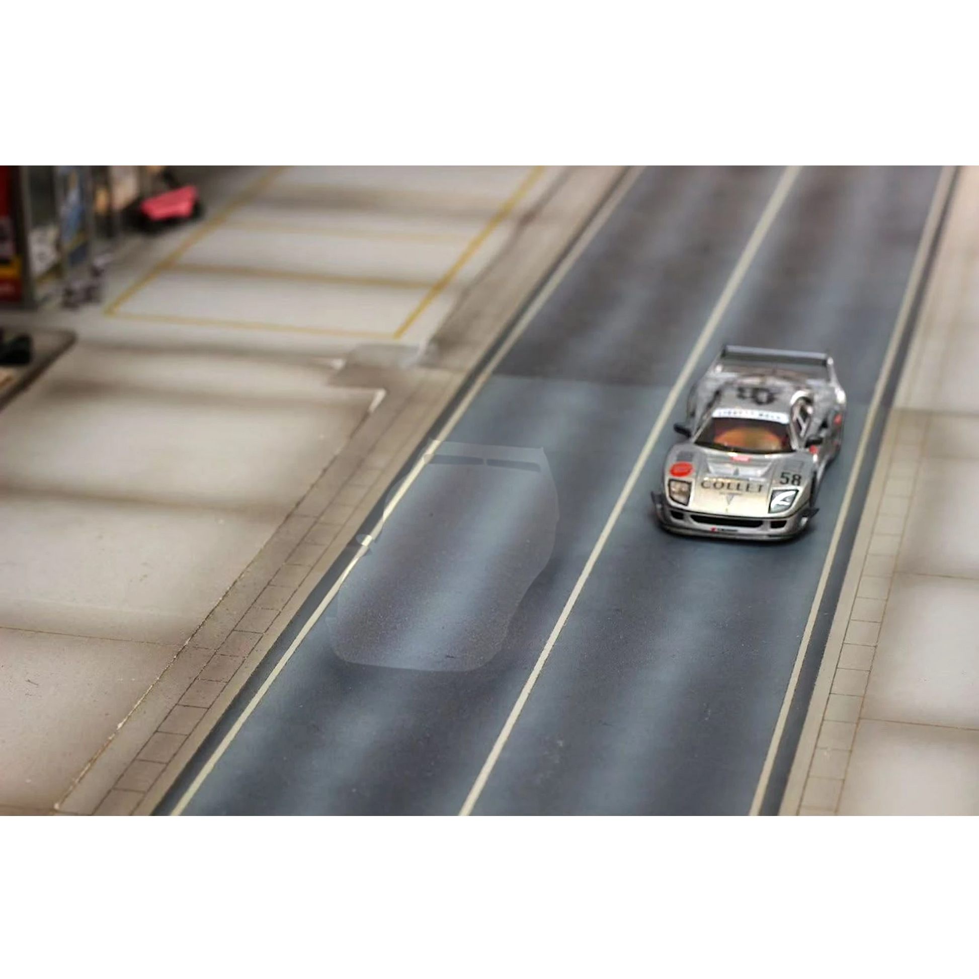 Lot57Supplies Diecast Shop GHOST PLAYER LBWK F40 1:64 scale diecast car in clear varnish finish with number 58