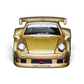 Lot57Supplies Diecast Shop TPC Customized Version RWB930 gold diecast model car, 1:64 scale limited edition front view