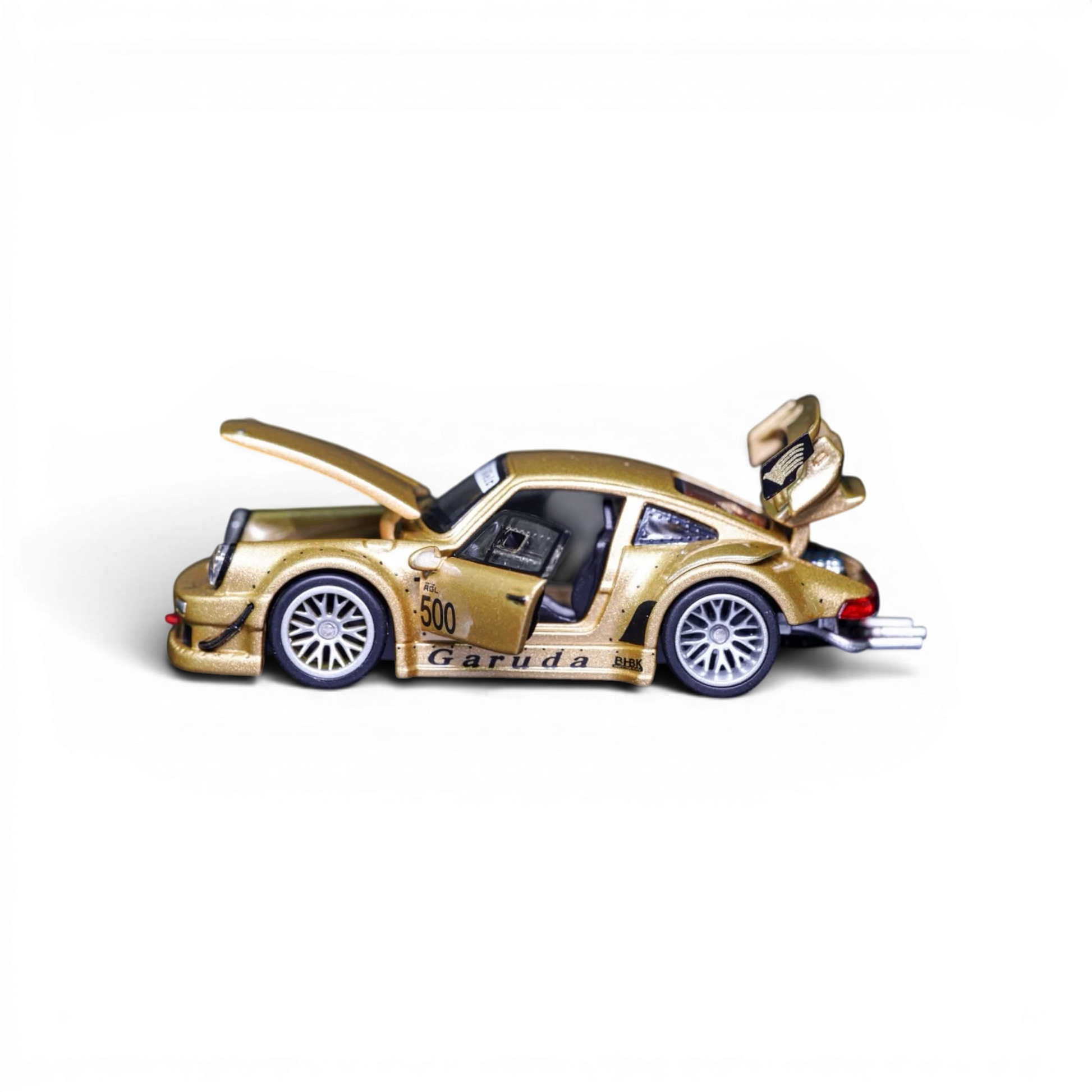 Lot57Supplies Diecast Shop TPC Customized Version RWB930 gold diecast model car in 1:64 scale with opening parts