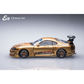 Lot57Supplies Diecast Shop Elowen Art 1:64 scale gold topSecret A80 Supra MK4 diecast model car side view
